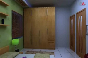 custom-made bedroom wall cabinet design