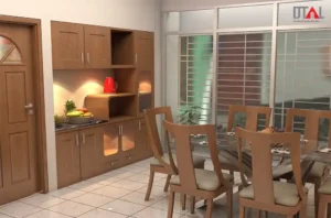 dinner wagon with drawers