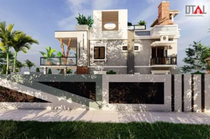 modern duplex house design