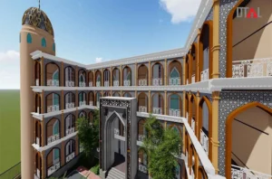 mosque prayer hall decor