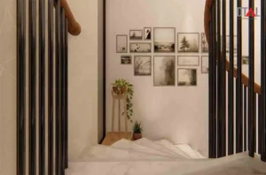 simple stairs design for duplex house
