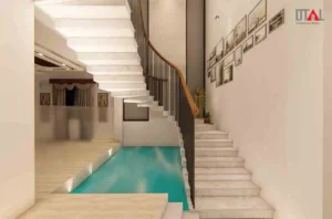smart stairs design for duplex house
