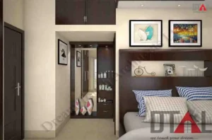 space-saving dressing table design