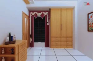 stylish wooden wall cabinet design