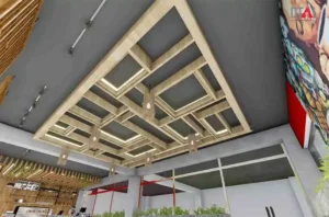 Restaurant Ceiling Interior Design