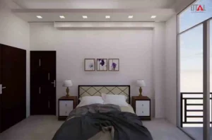 plush rug modern bedroom