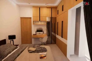 relaxing modern bedroom retreat
