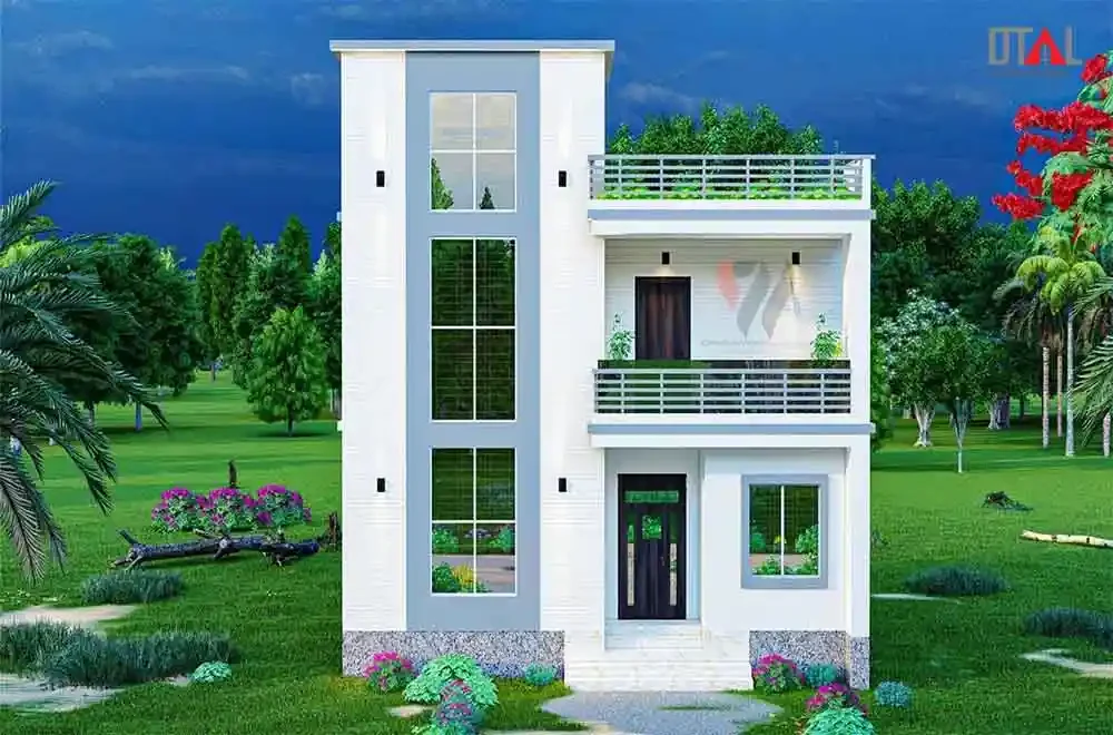 small duplex house design in bangladesh – modern exterior view small duplex house design in bangladesh